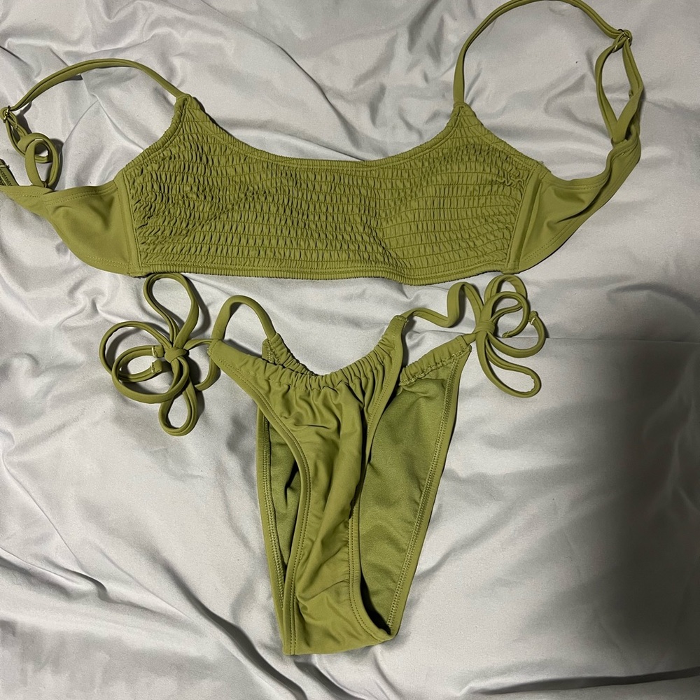 GREEN BATHING-SUIT